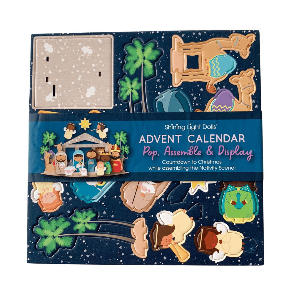 Nativity Advent Calendar - Pop, Assemble & Display! - Shining Light Dolls