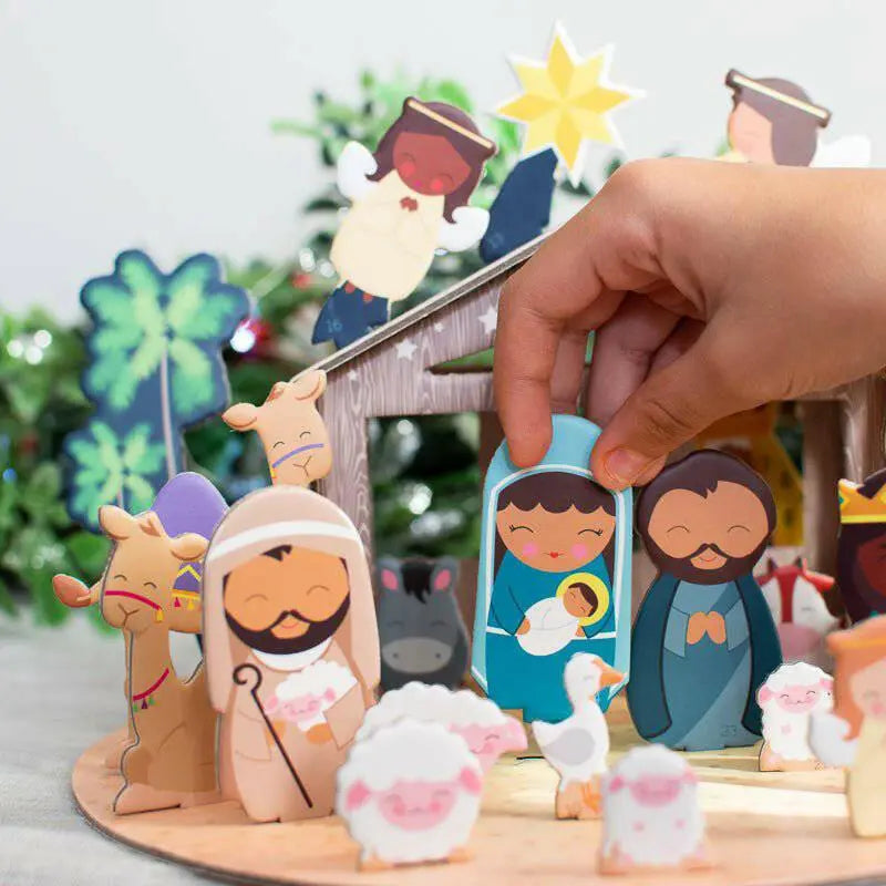 Nativity Advent Calendar - Pop, Assemble & Display! - Shining Light Dolls
