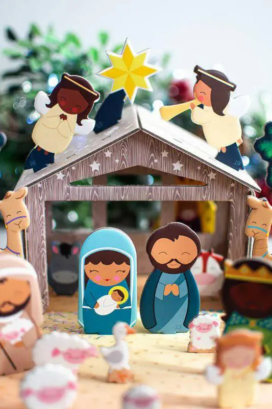 Nativity Advent Calendar - Pop, Assemble & Display! - Shining Light Dolls