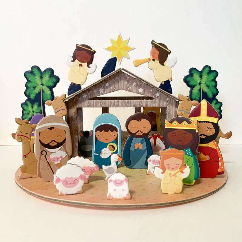 Nativity Advent Calendar - Pop, Assemble & Display! - Shining Light Dolls