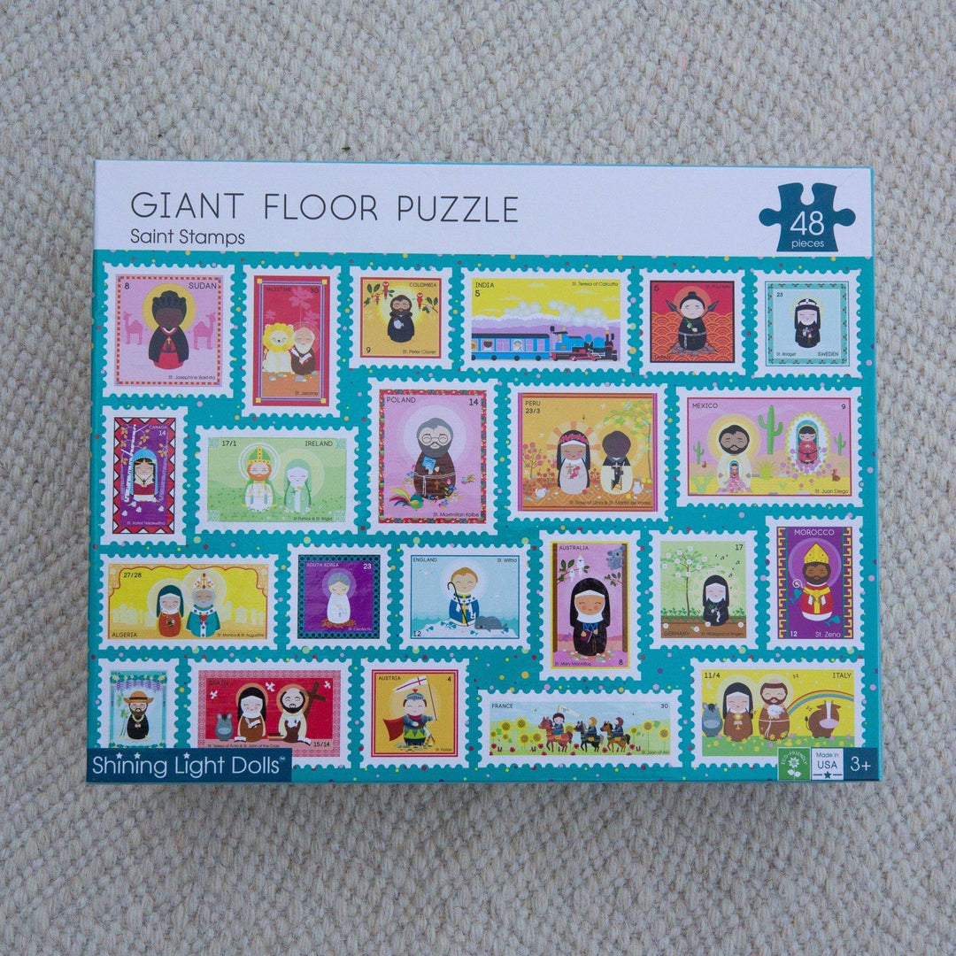 Saint Stamps Giant Floor Puzzle 24" x 36" - Shining Light Dolls