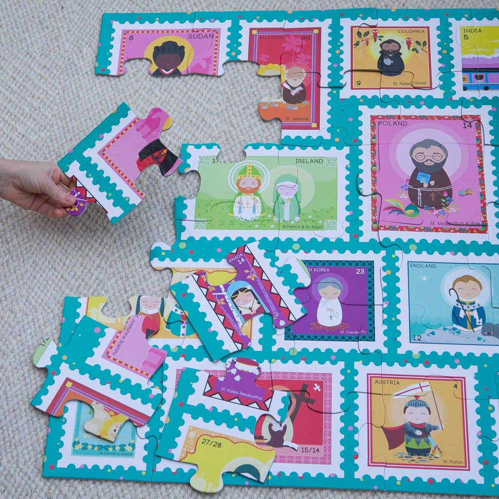 
                  
                    Saint Stamps Giant Floor Puzzle 24" x 36" - Shining Light Dolls
                  
                