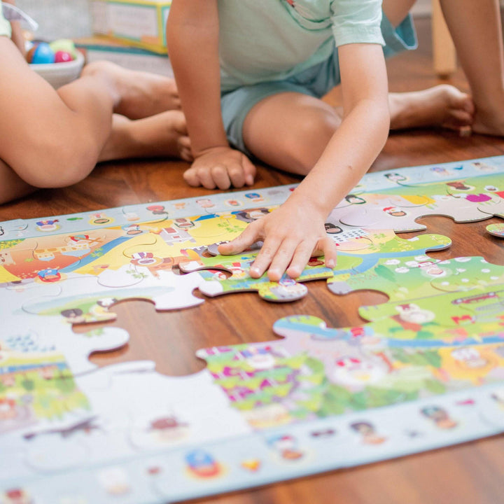 Saints & Symbols Search & Find Giant Floor Puzzle 24" x 36" - Shining Light Dolls