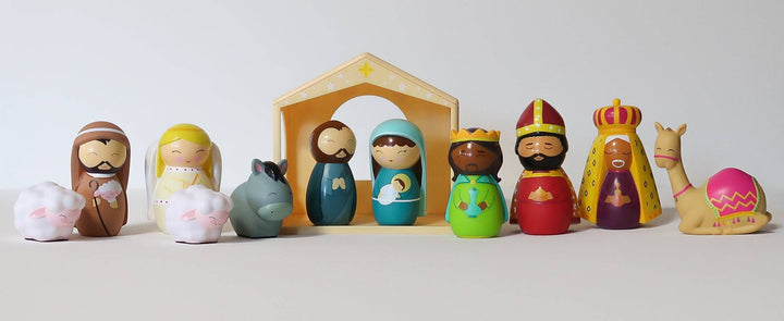 The Complete Nativity Set  Shining Light Dolls   