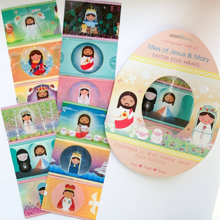 Titles of Jesus and Mary Easter Egg Wraps - Shining Light Dolls